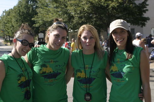 Some of the Second Empire Restaurant staff volunteering on race day of the 2006 Second Empire 5K Classic